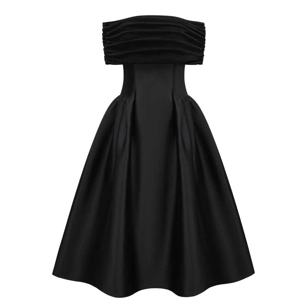 Chic Strapless Black Dress